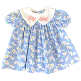 size 12 months blue with white daisy dress