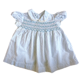 size 9 months light blue star print dress