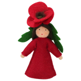 red poppy fairy doll